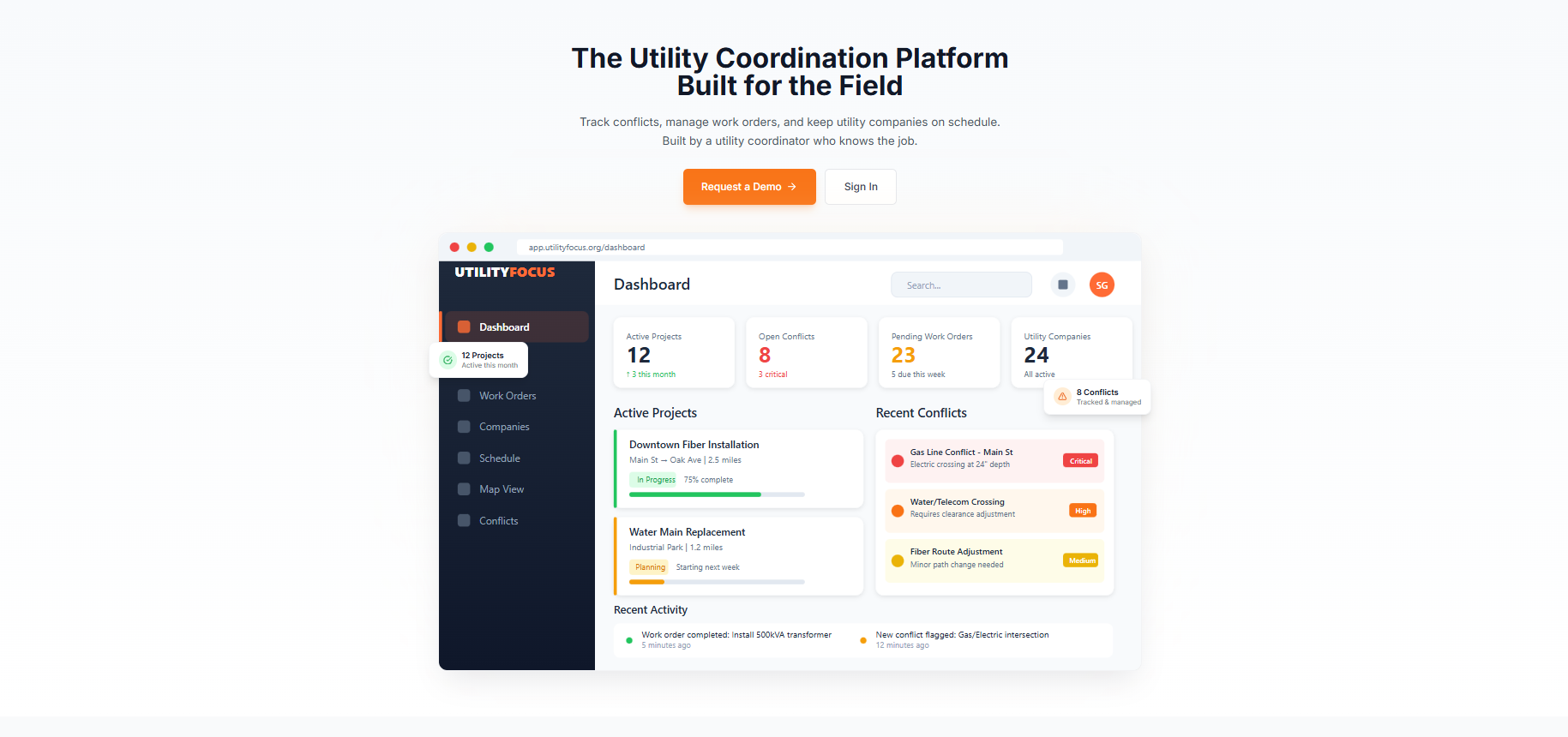 Focus Platform UtilityFocus | Utility coordination software for construction & utilities